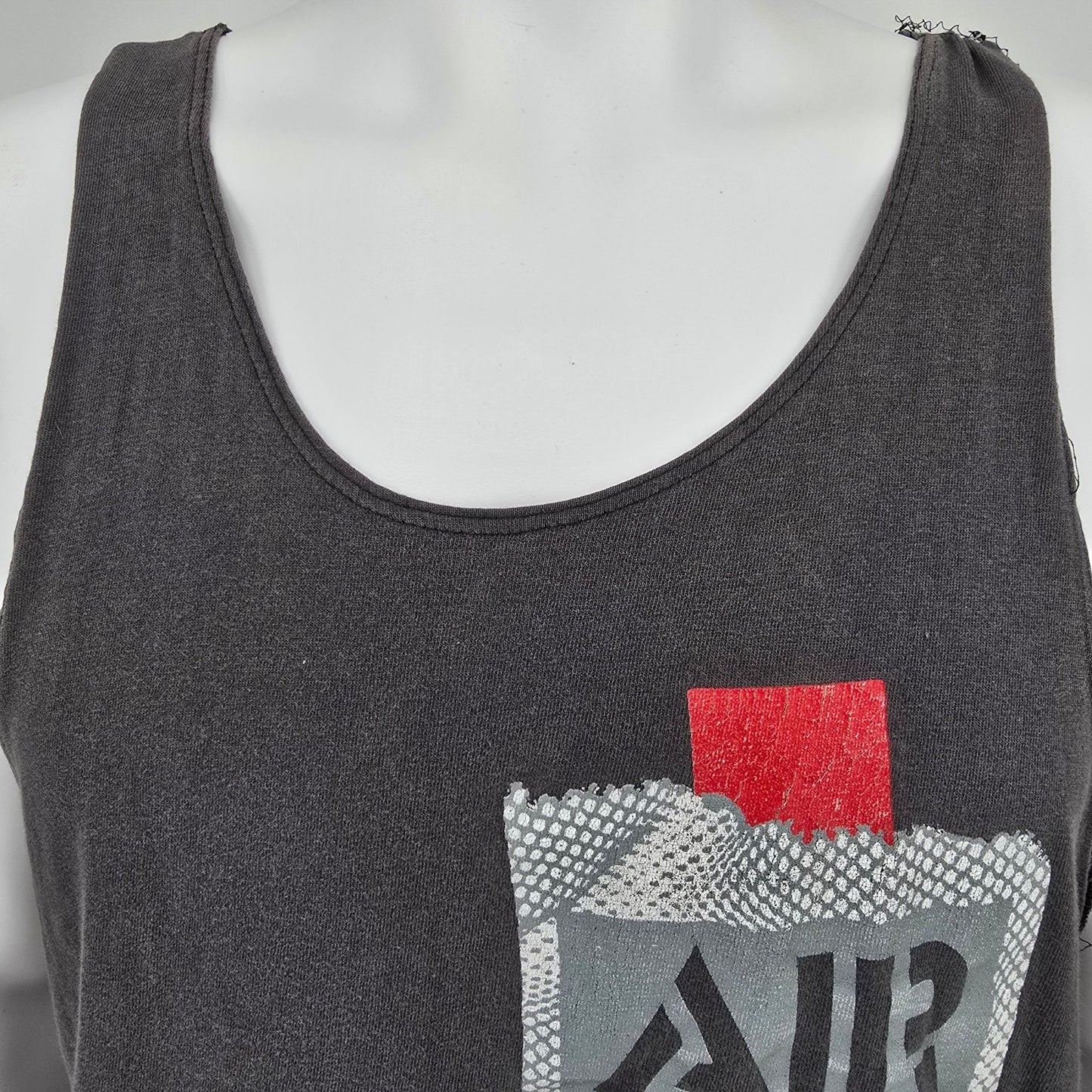 Vintage Early 1990s Nike Air Jordan Distressed Men's Jumpman Logo Tank Top (L)
