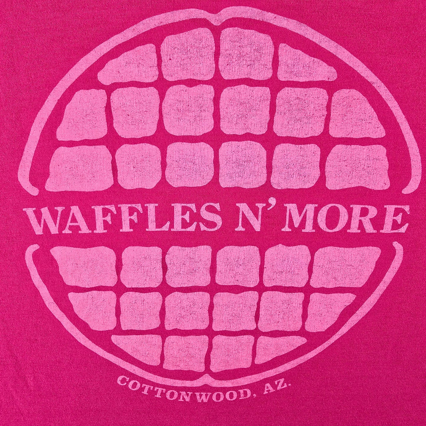 Vintage 1980s Kids Waffles N' More Cottonwood Arizona T-Shirt (Youth Medium)