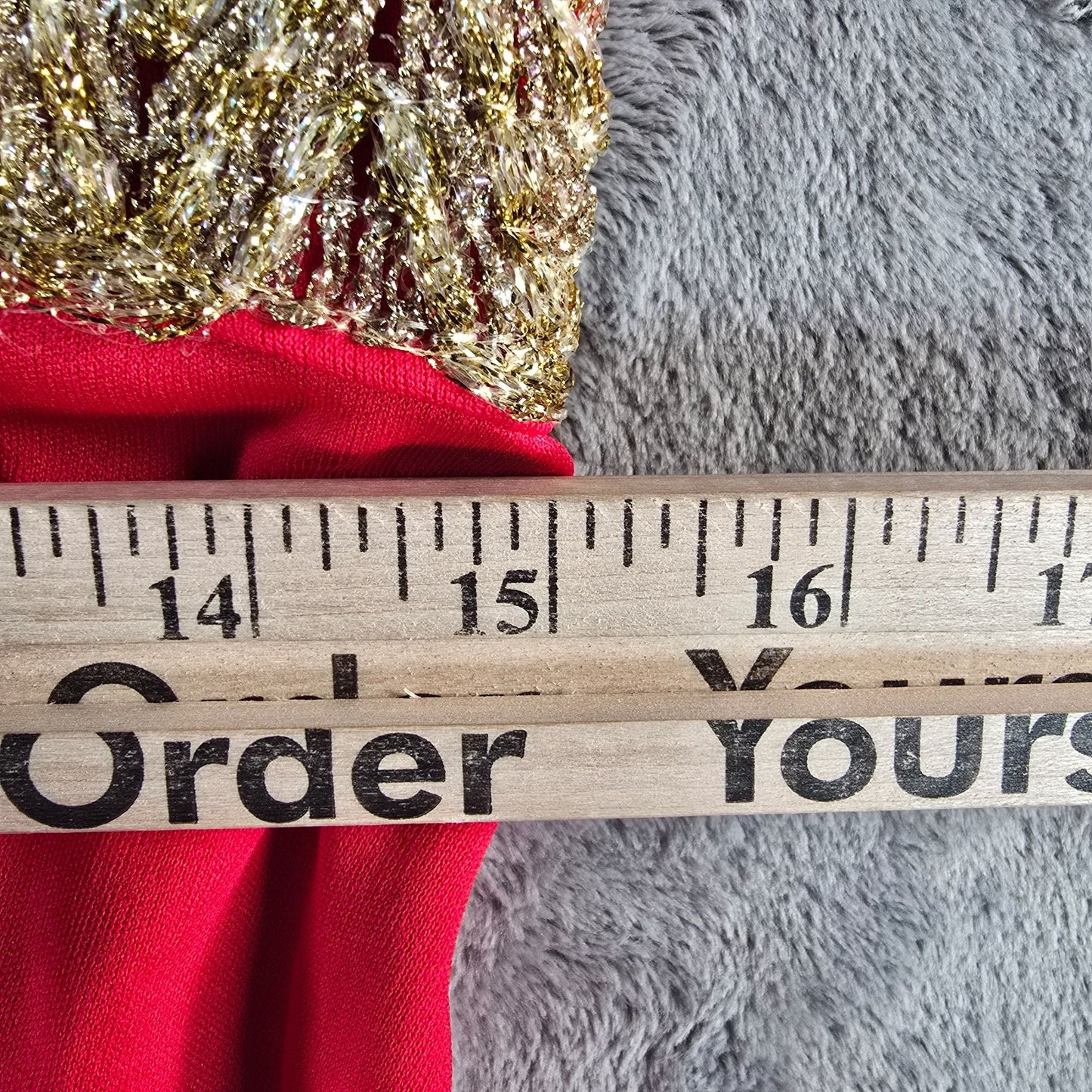 Vintage 1970s Julie Miller California Red Metallic Empire Waist Maxi Dress (M)