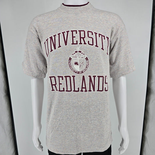 Vintage 1990s Gear for Sports University of Redlands Double Collar T-Shirt (L)