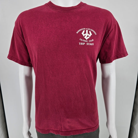 Vintage Y2K Washington and Lee University Outing Club Trip Staff T-Shirt (L)
