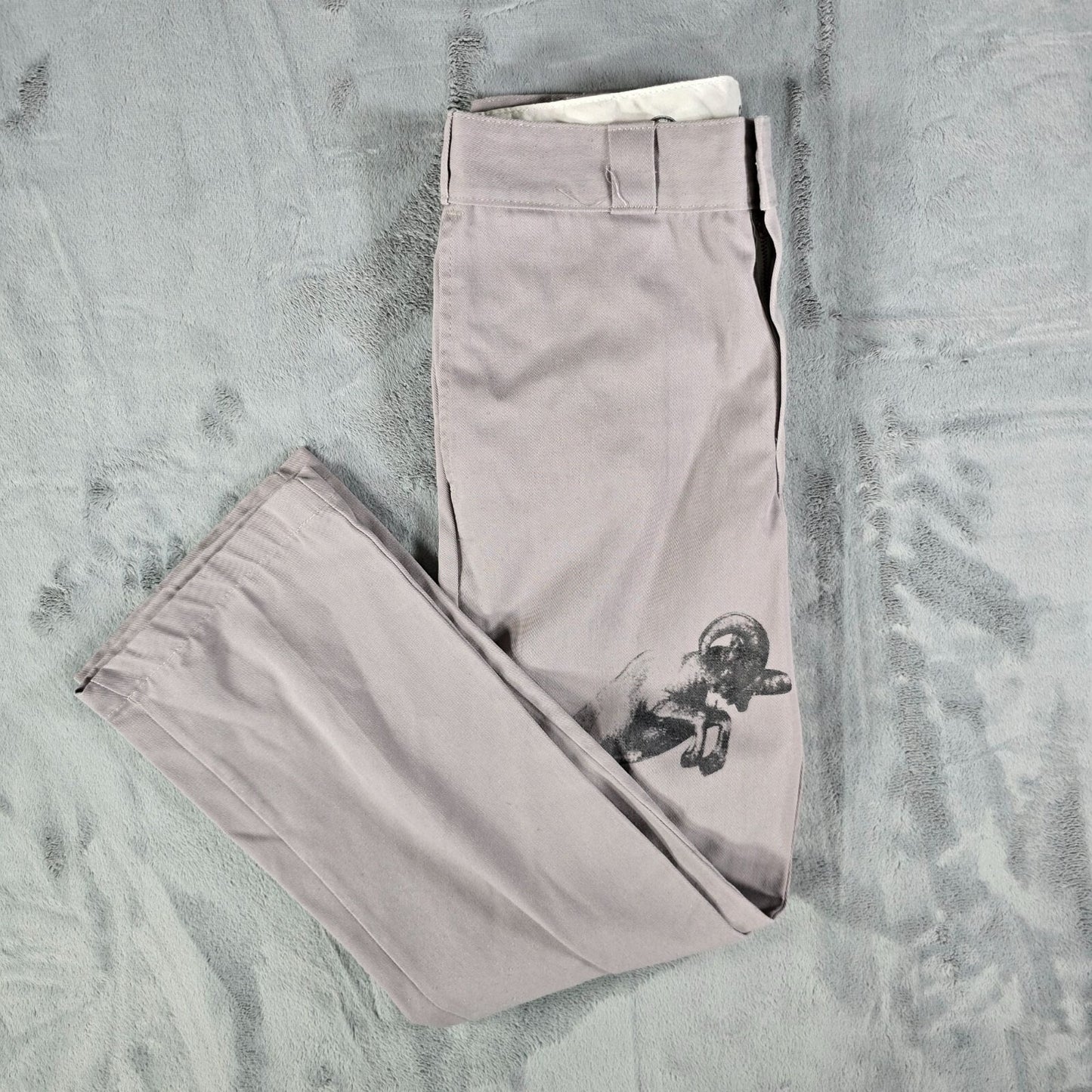 RARE 2020 Basketcase Gallery x Dickies Ram Print 874 Work Pants (31x29)