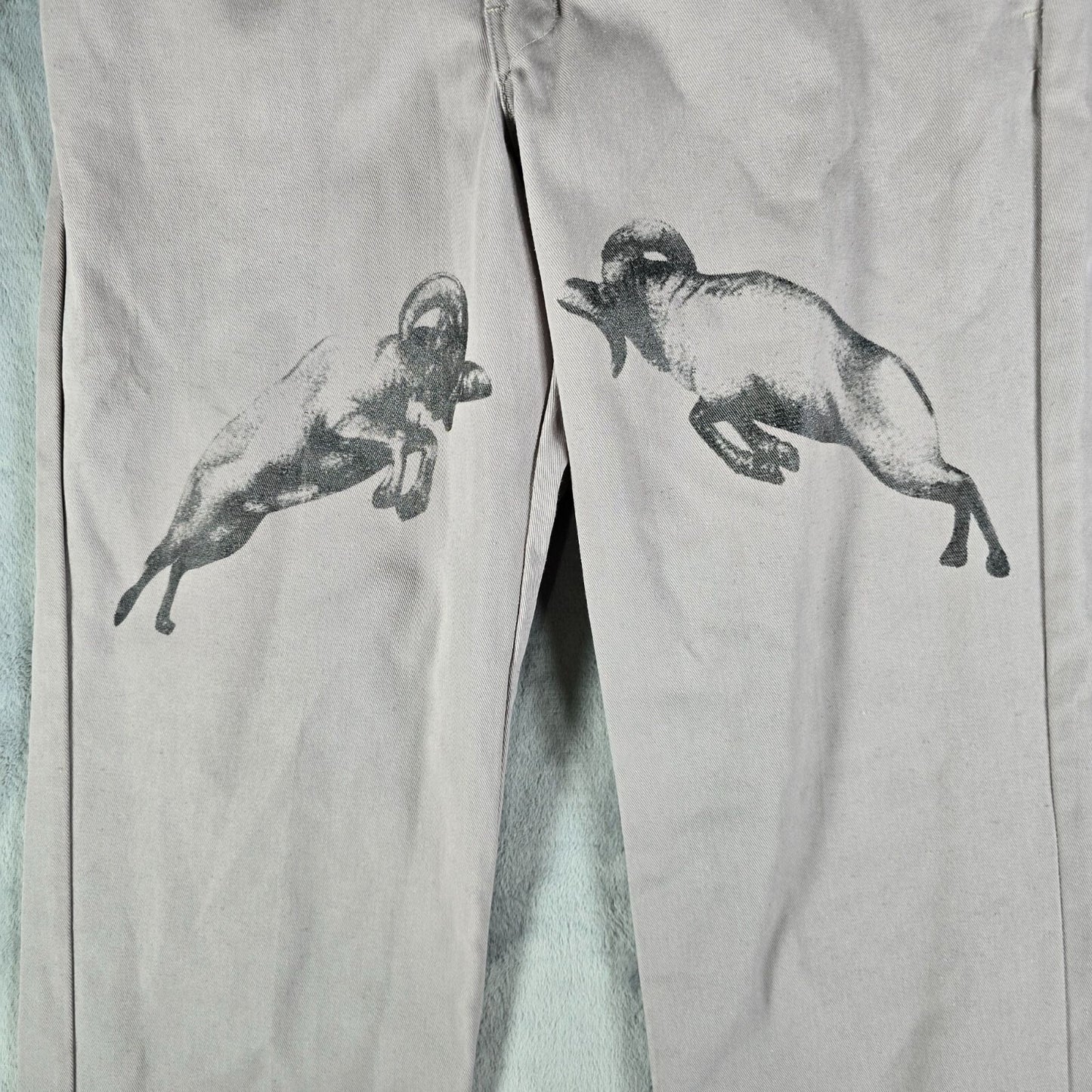 RARE 2020 Basketcase Gallery x Dickies Ram Print 874 Work Pants (31x29)