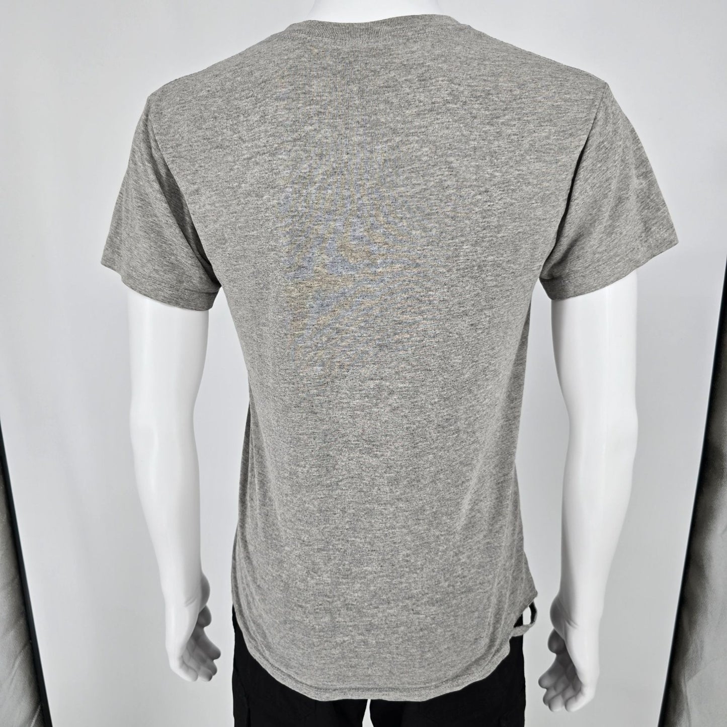 Distressed 2000s Steve & Barry's Bazooka Bubble Gum Logo Gray T-Shirt (S)