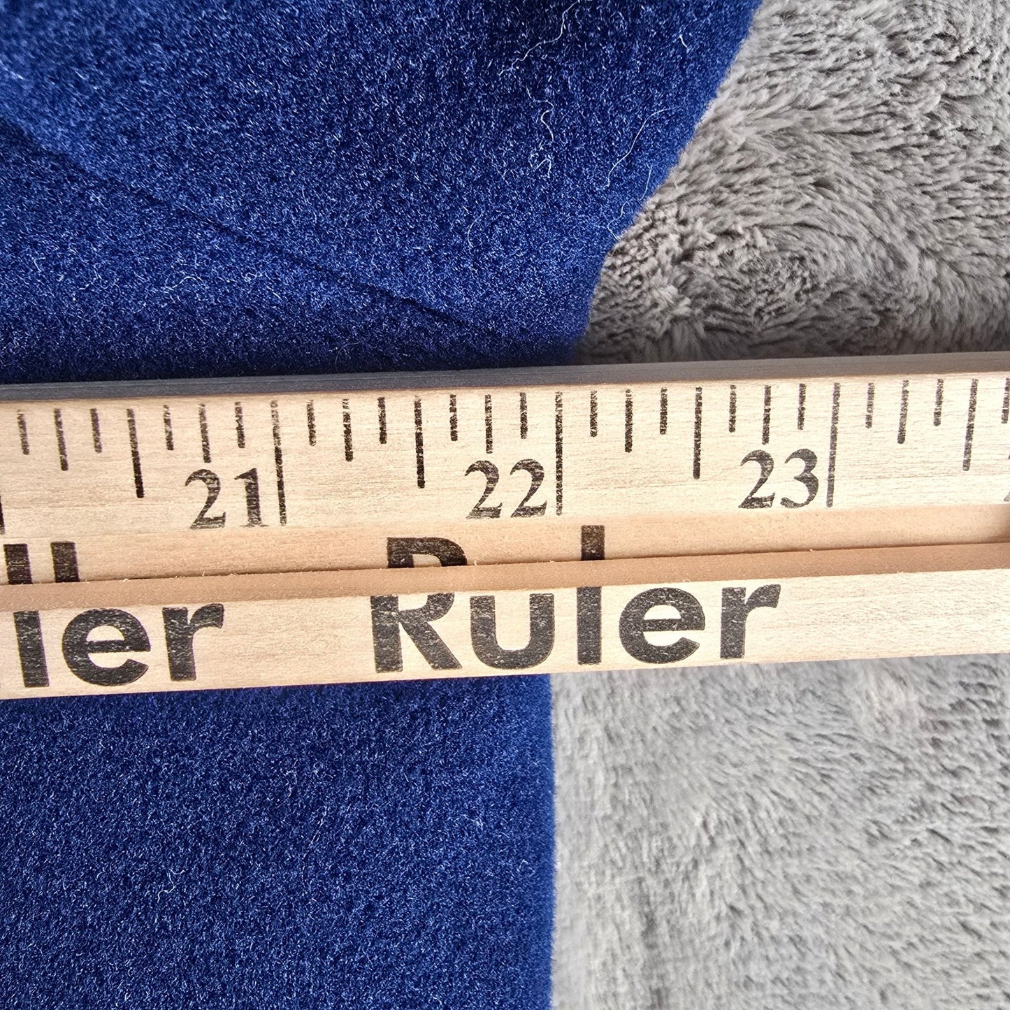 Damaged Vintage 1980s Aquascutum Women's Navy Blue Open Front Wool Jacket (L)