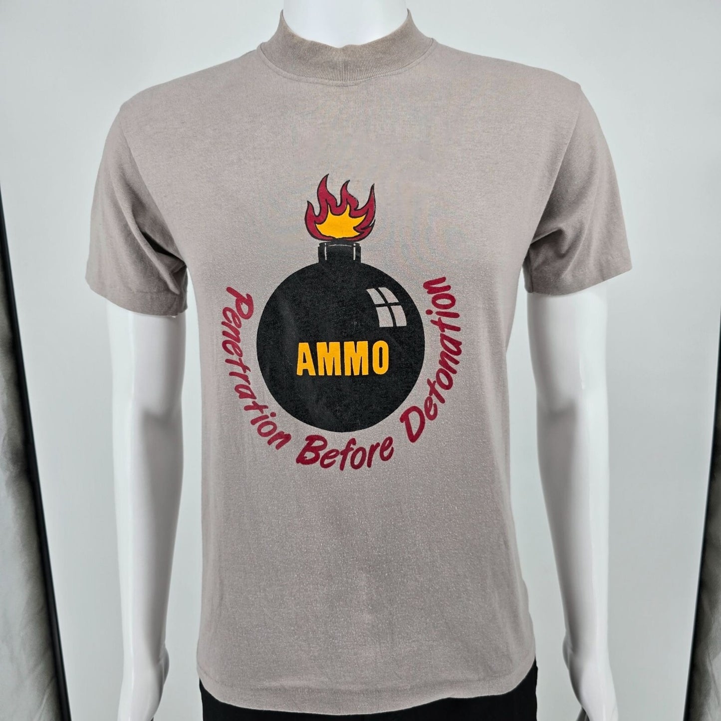 Vintage 1980s USAF Ammo Troops "Penetration Before Detonation" T-Shirt (S/M)