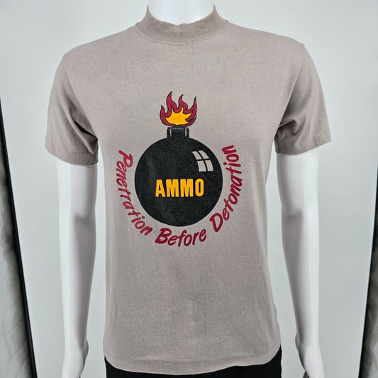 Vintage 1980s USAF Ammo Troops "Penetration Before Detonation" T-Shirt (S/M)