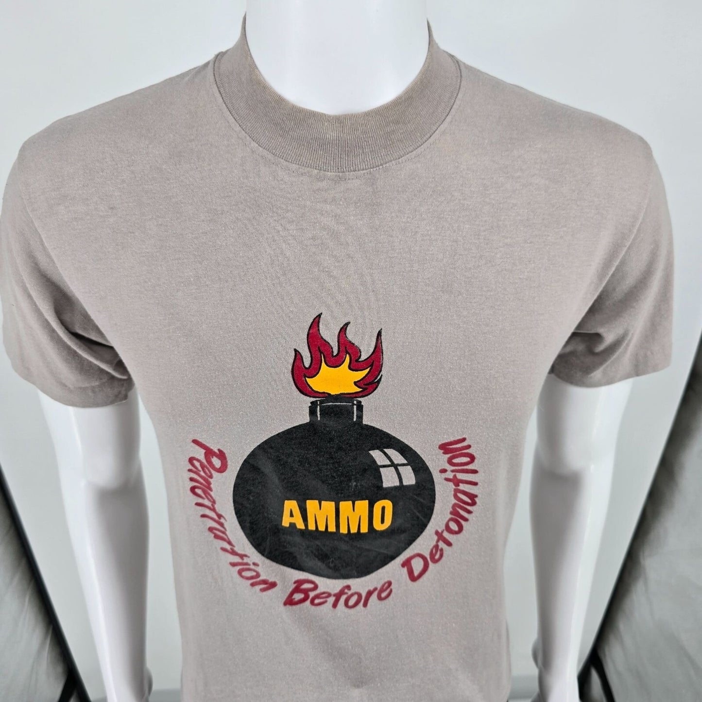 Vintage 1980s USAF Ammo Troops "Penetration Before Detonation" T-Shirt (S/M)