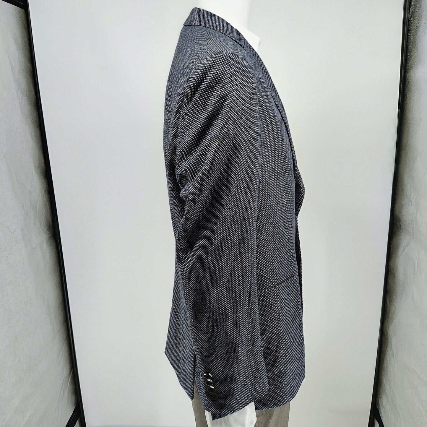 Boss Hugo Boss Janson1 Janson Blue Micro Check Sport Coat (44R)- $795 Retail