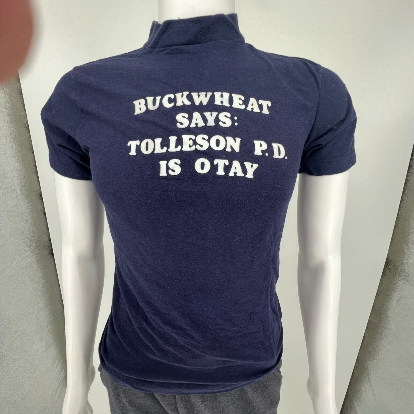 Vintage Single-Stitch Anvil "Buckwheat says: Tolleson PD is Otay" Shirt (Small)