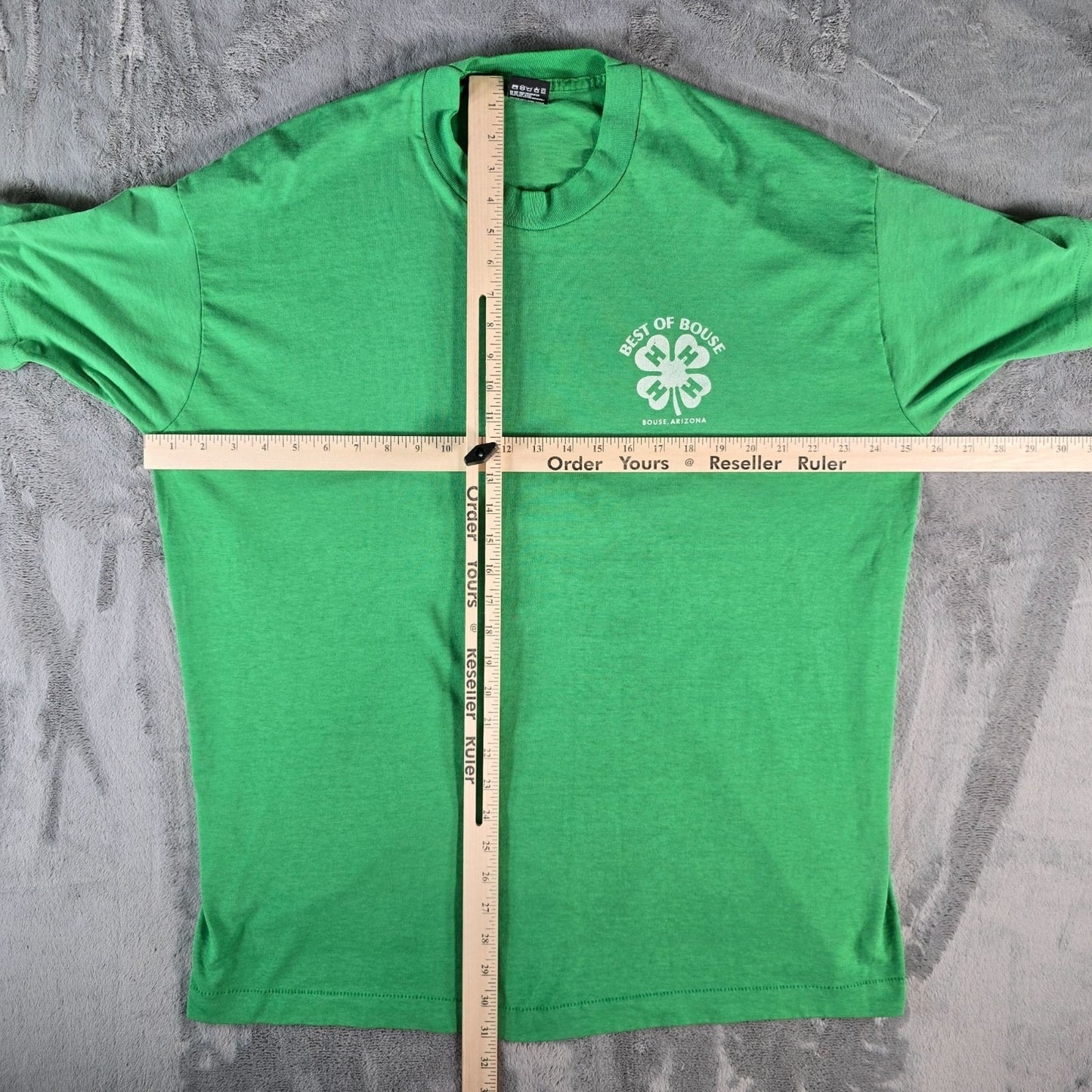Vintage 1990s Best of Bouse, Arizona 4-H Club Single Stitch Green T-Shirt (XXL)