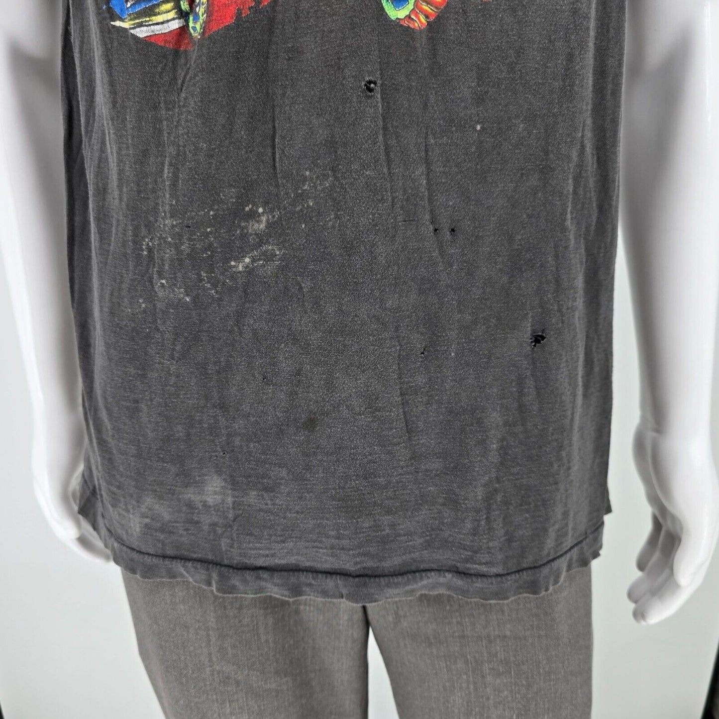 Thrashed Vintage 1989-1991 Meat Loaf Neverland Express Rock Band T-Shirt (L)