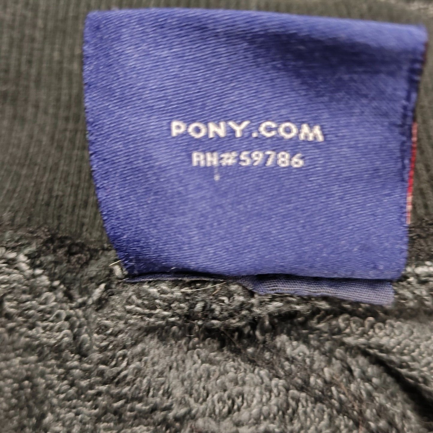 PONY Gray and Black Logo and Drawstring Sweatpants (Small)