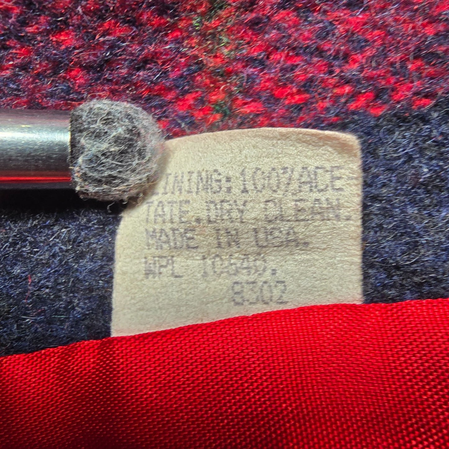 Vintage 1970s Suz-ette Fashions/Spuncraft Red Wool Blend Hooded Duffle Coat (L)