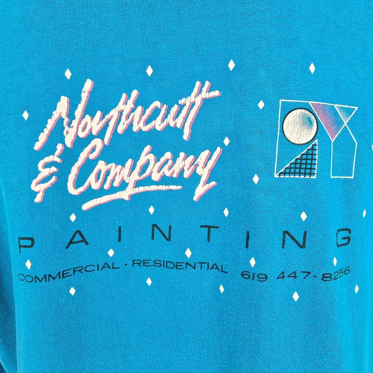 Vintage 1990s Hanes Beefy-T Northcutt & Company Painting San Diego T-Shirt (L)