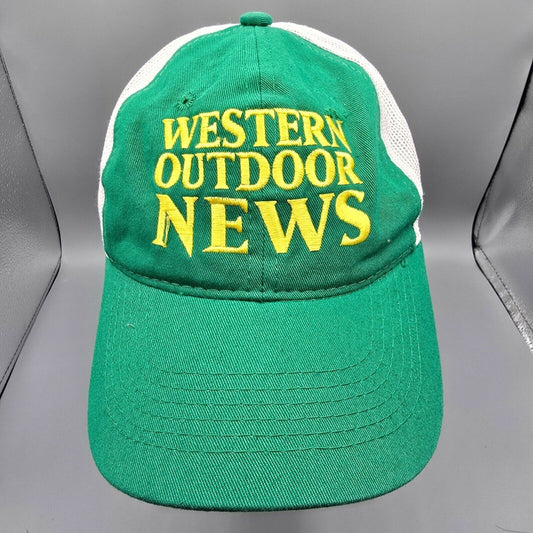 Western Outdoor News Green & White Outdoor Cap Platinum Series Baseball Dad Cap