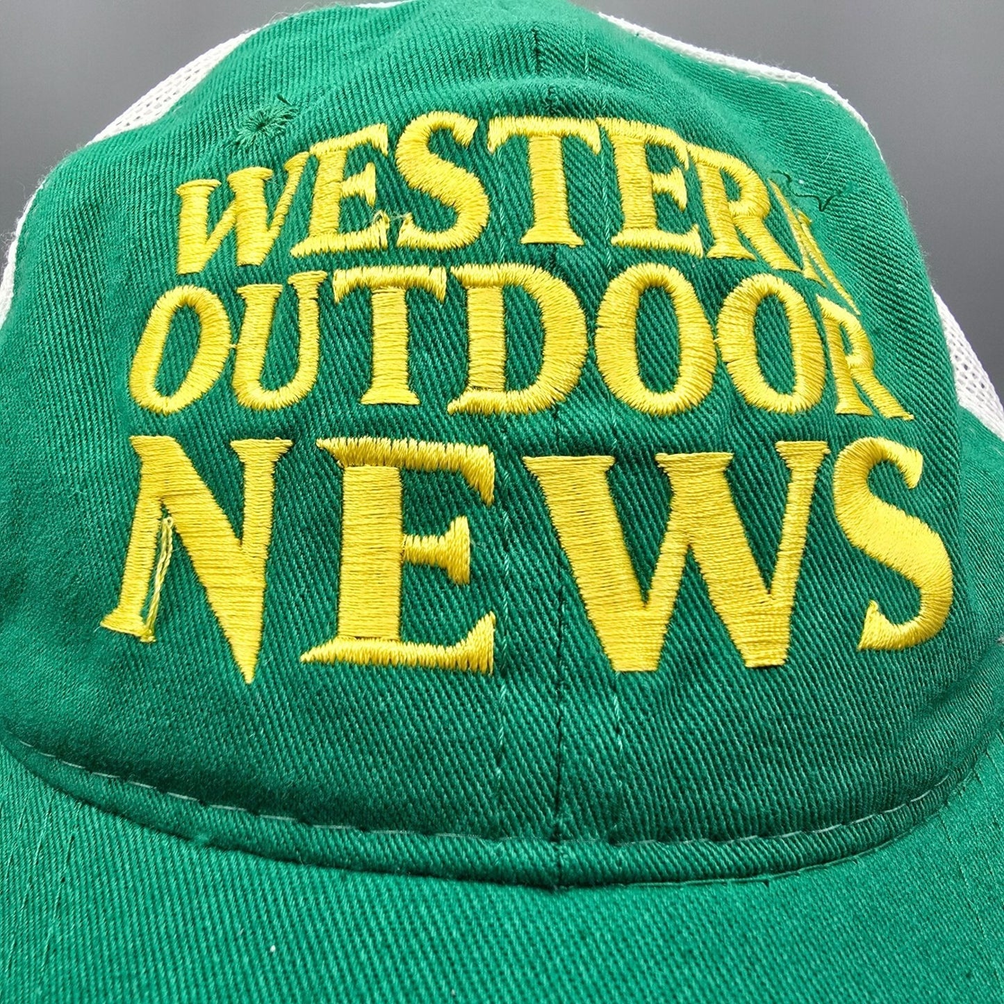 Western Outdoor News Green & White Outdoor Cap Platinum Series Baseball Dad Cap