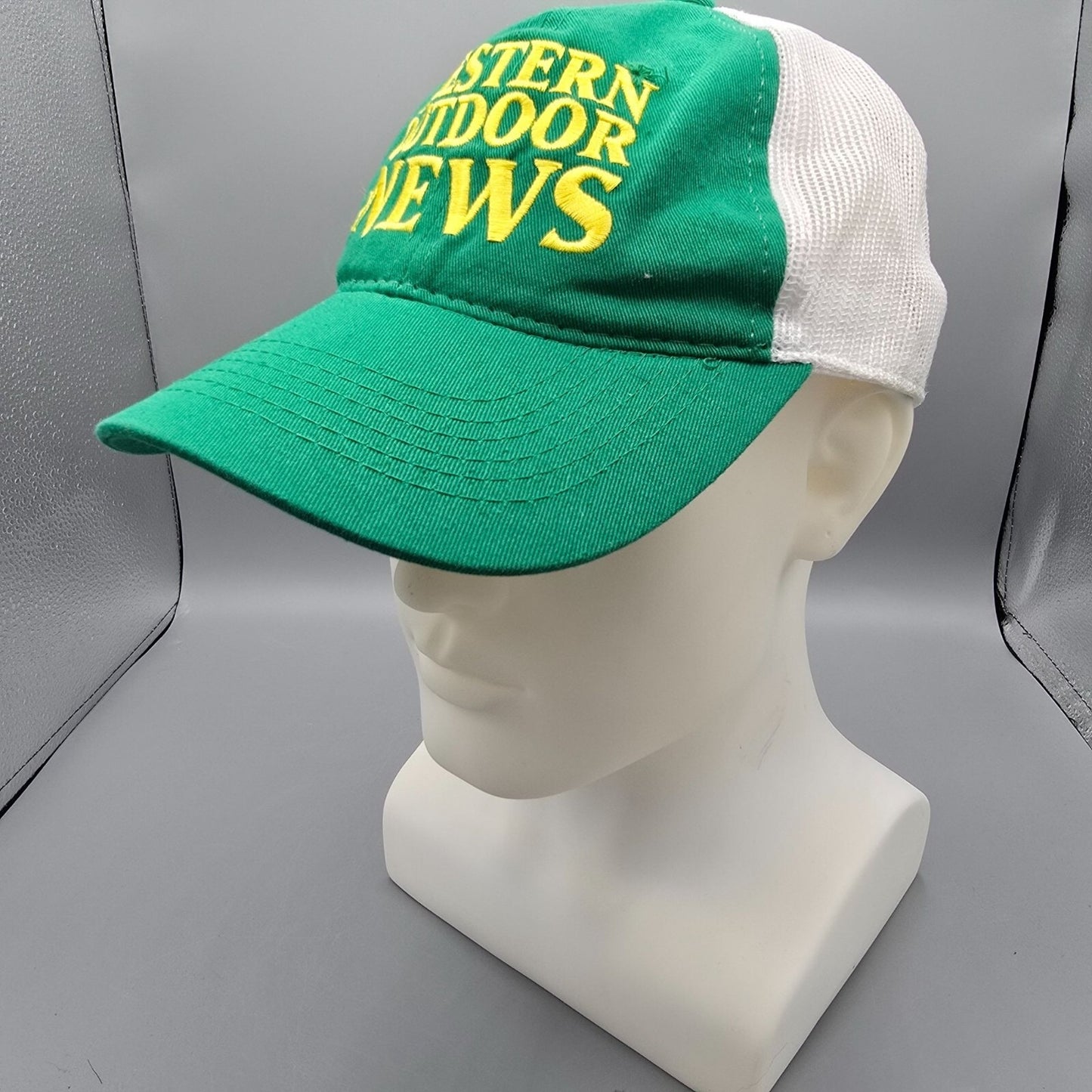 Western Outdoor News Green & White Outdoor Cap Platinum Series Baseball Dad Cap