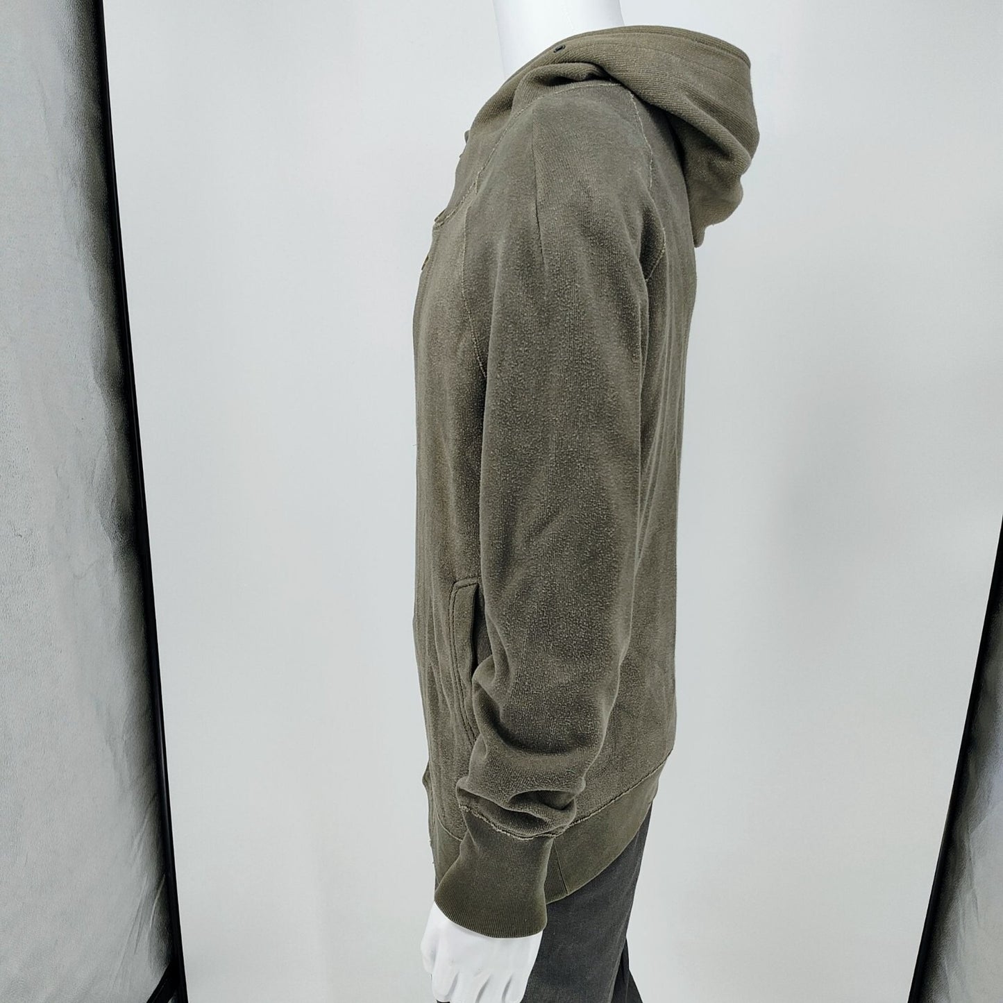 Dolce & Gabbana Faded Olive Green Hooded Button Cardigan (IT Size 44 US 34)