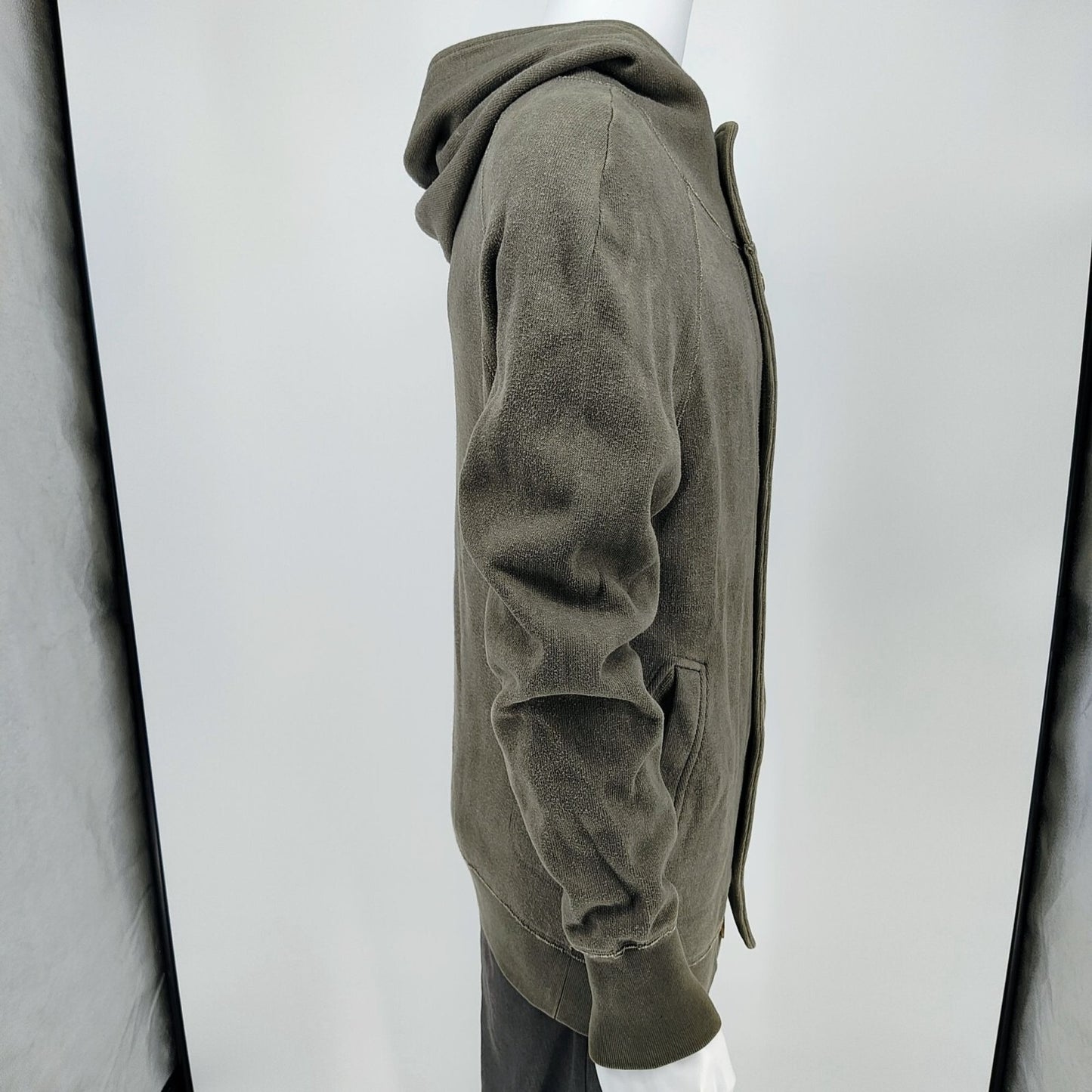 Dolce & Gabbana Faded Olive Green Hooded Button Cardigan (IT Size 44 US 34)