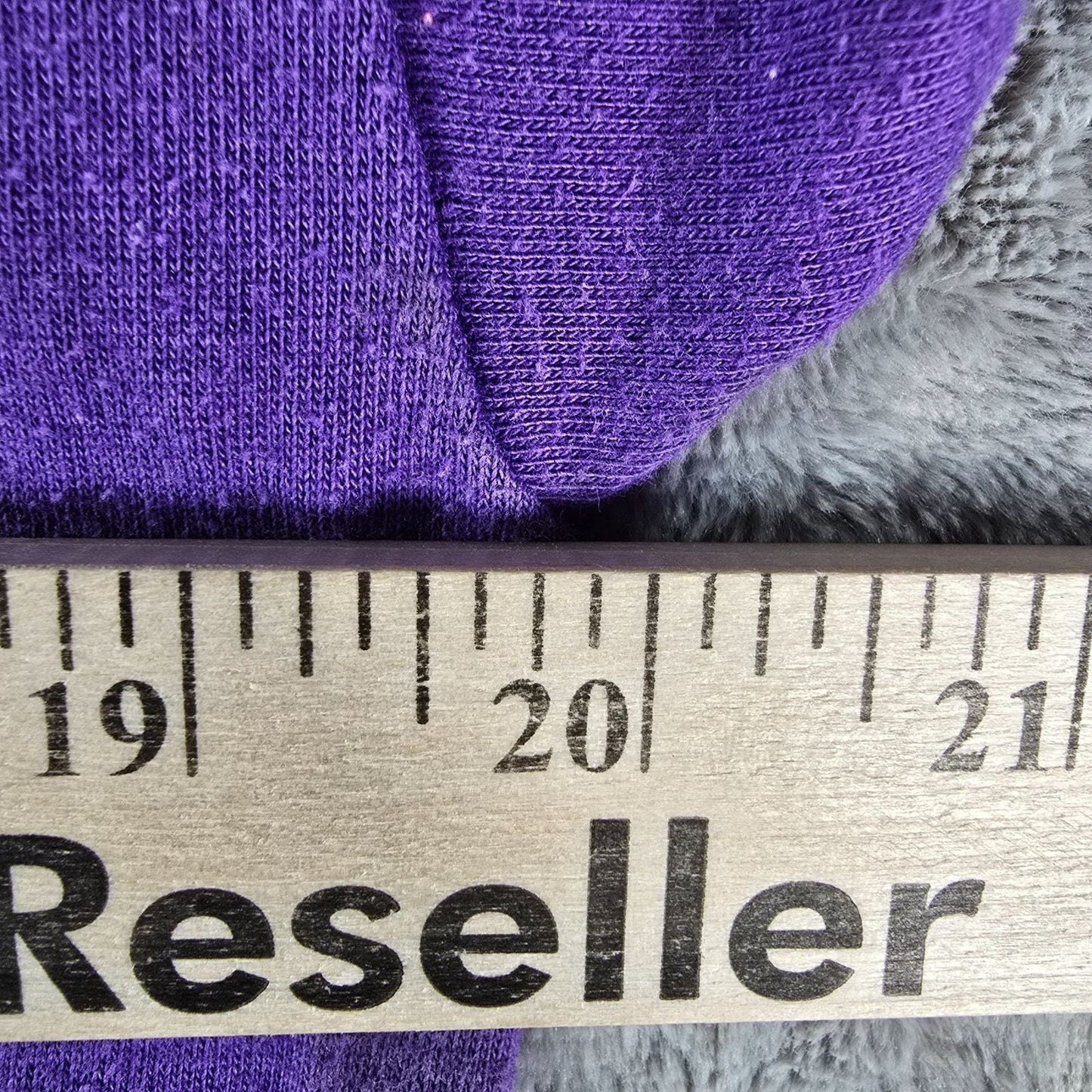 Vintage 1990s Quality Goods IMD Embossed "Canada" Purple Terrycloth T-Shirt (M)