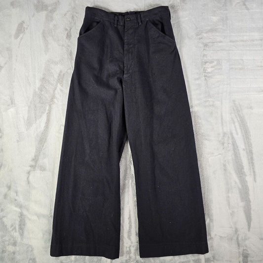 Vintage Late 1940s Early 1950s U.S. Naval Clothing Factory Wool Pants (27x27)