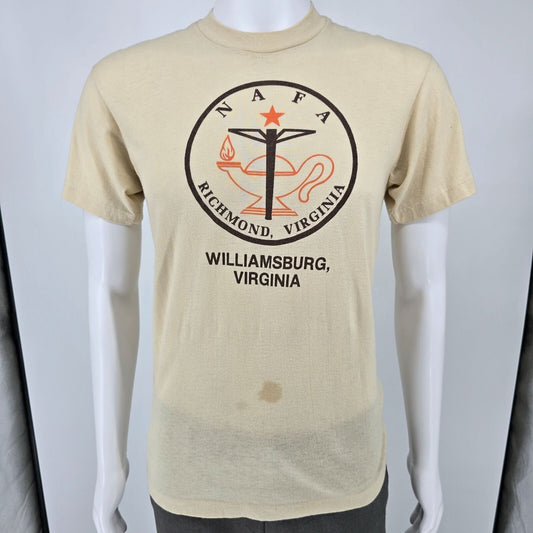 Vintage Early 1980s NAFA Richmond, Virginia Williamsburg, Virginia T-Shirt (S/M)