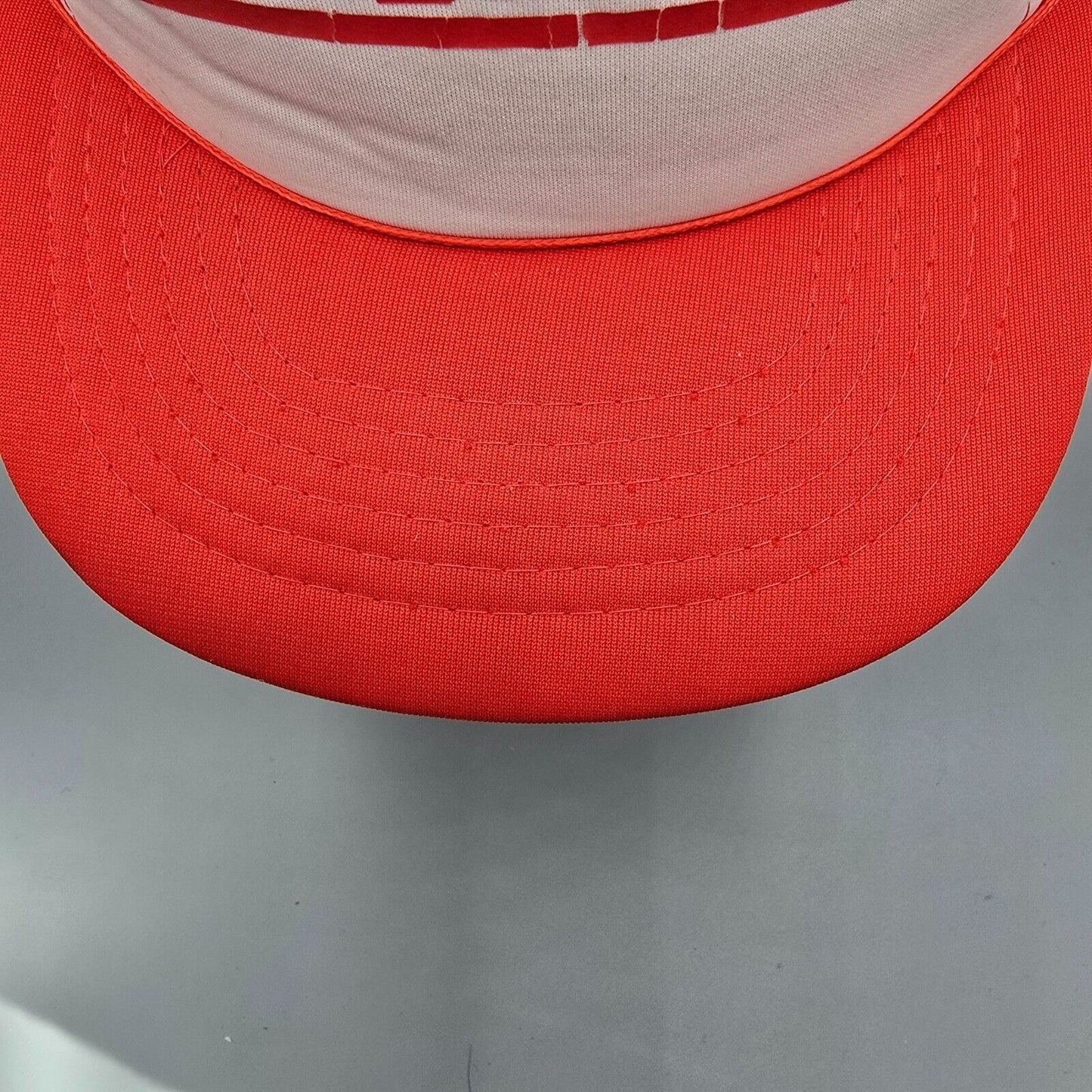 Vintage Distressed 1980s The Farmer Magazine Red & White Yupoong Trucker Hat