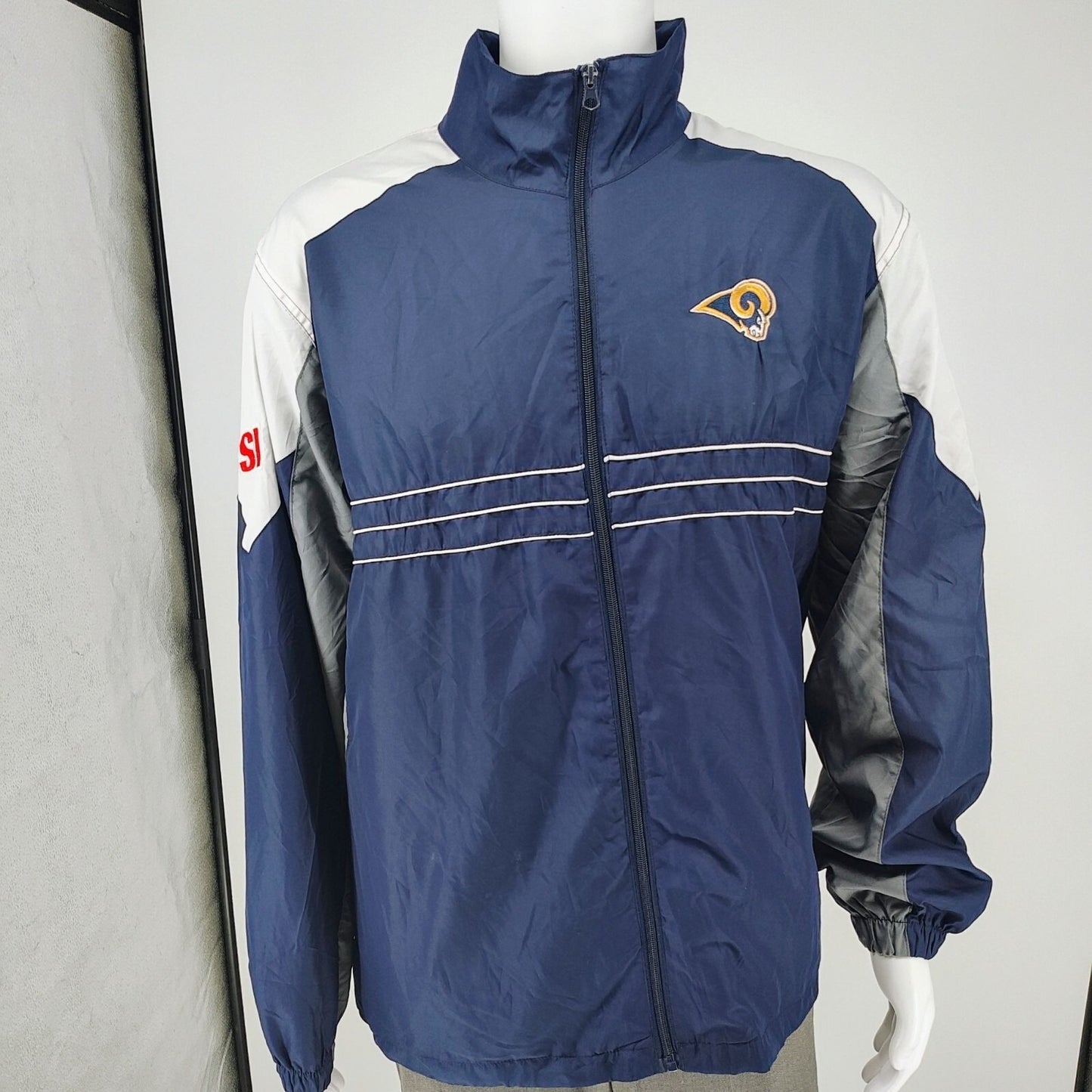 NFL Team Apparel Reebok X Sports Illustrated Rams Windbreaker Jacket (XL)
