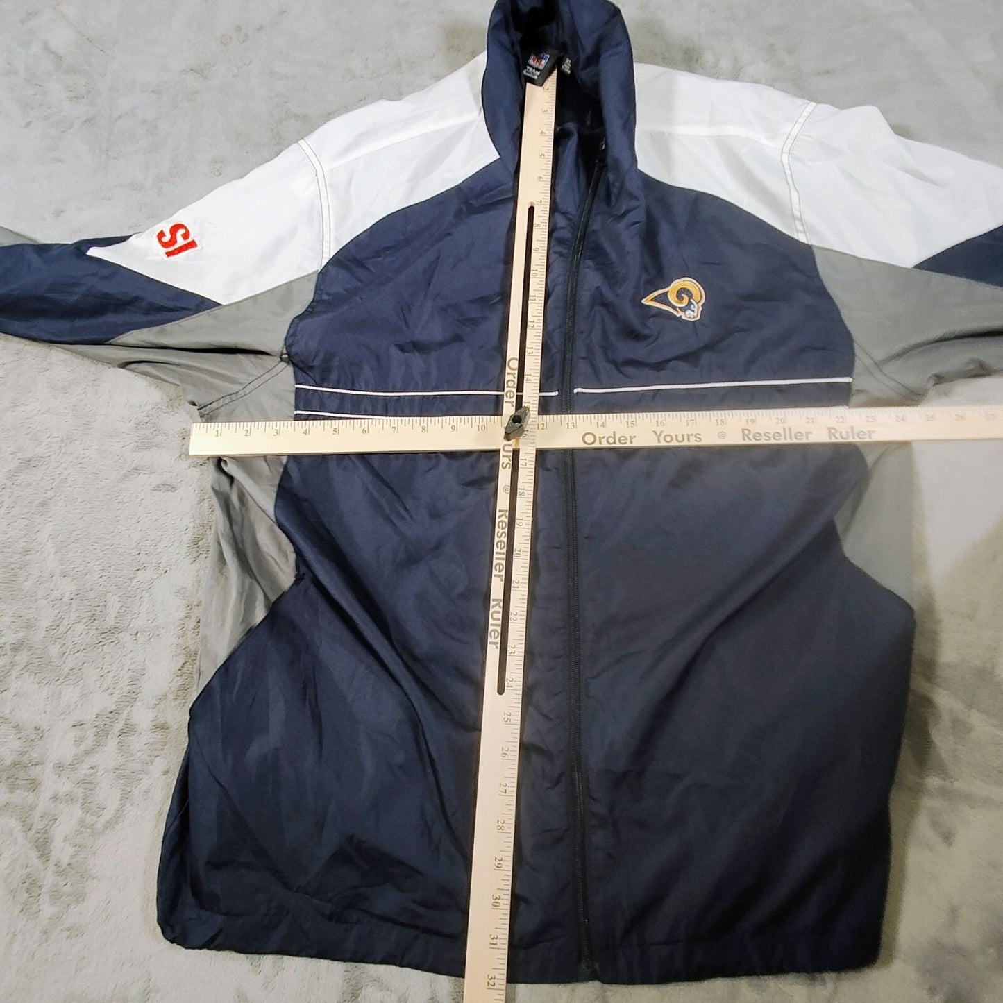 NFL Team Apparel Reebok X Sports Illustrated Rams Windbreaker Jacket (XL)
