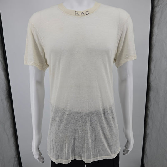 Distressed Vintage 1980s JCPenney Towncraft Blank Undershirt/T-Shirt (M)