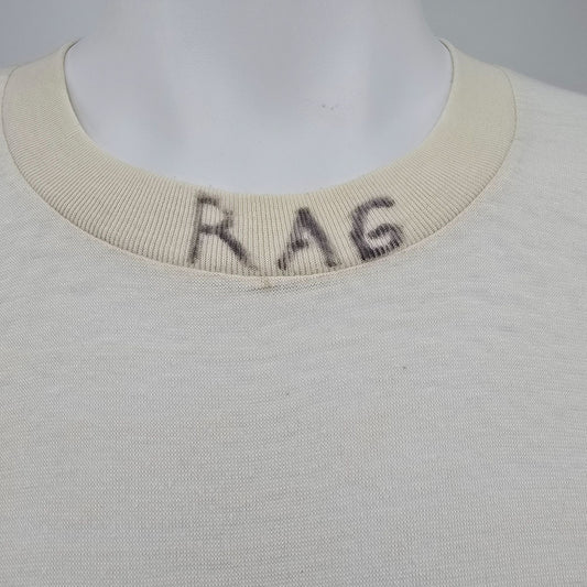 Distressed Vintage 1980s JCPenney Towncraft Blank Undershirt/T-Shirt (M)