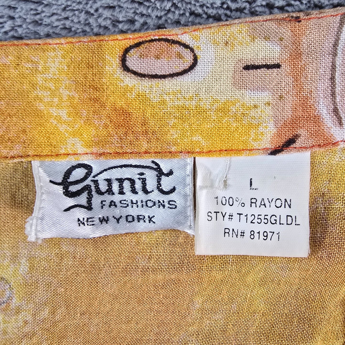 Vintage 1990s Gunit Fashions New York Rayon Open-Front Caftan Midi Dress (L)