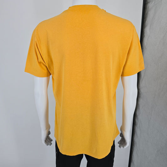 Vintage 1970s Edison Jr. High School Eagles Rock Island Illinois Gym T-Shirt (L)