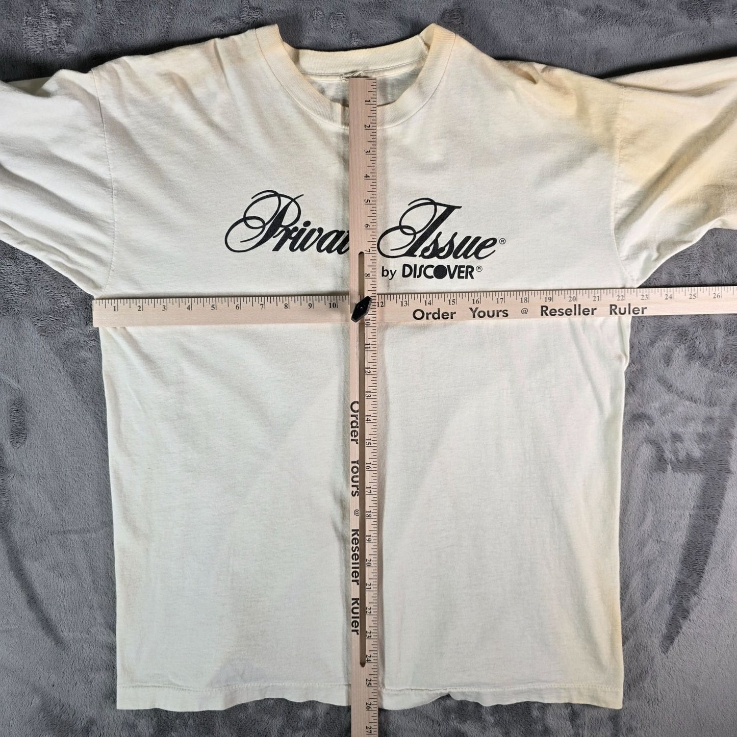 Distressed Vintage 1990s Private Issue by Discover Credit Card T-Shirt (L/XL)