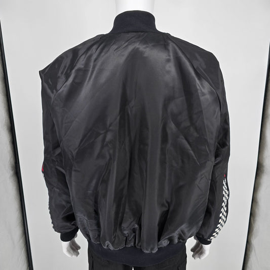 Vintage 1990s WestArk Chevrolet Corvette Checkered Flag Bomber Jacket (XL/2XL)