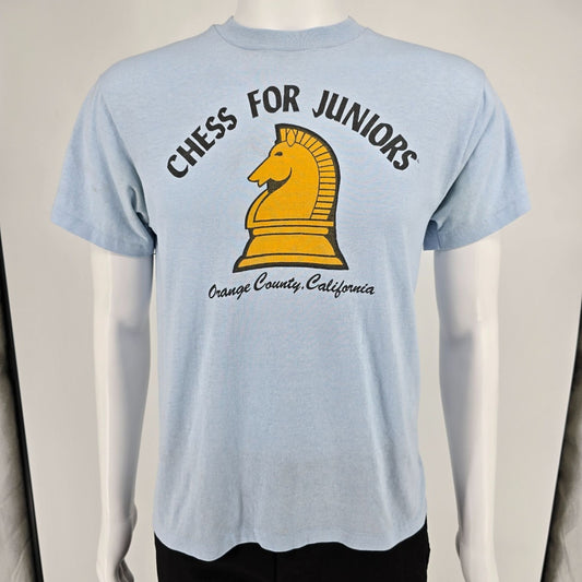Vintage 1990s Chess For Juniors Orange County, California Knight Logo T-Shirt -M