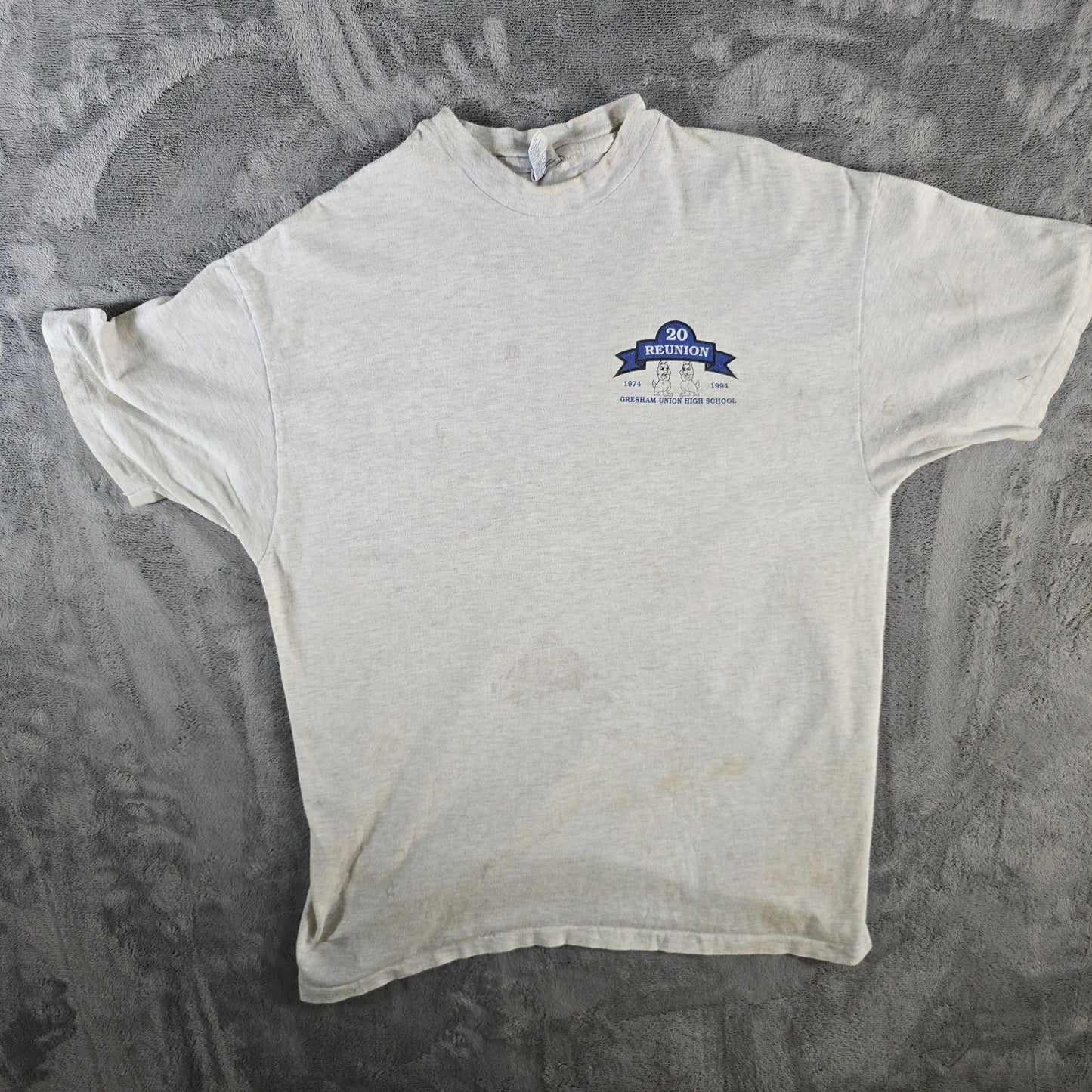 Vintage 1994 Hanes Gresham Union High School Oregon 20th Reunion T-Shirt (L)