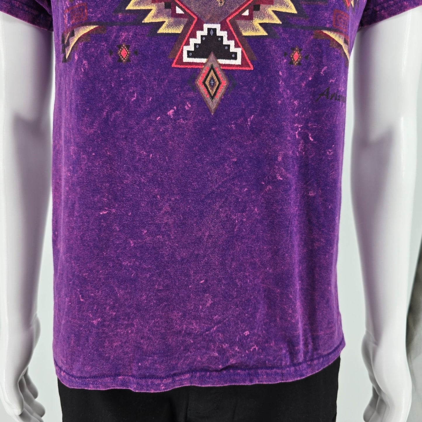 2010s Gildan Ultra Cotton Kokopelli Arizona Acid Wash Graphic T-Shirt (M)