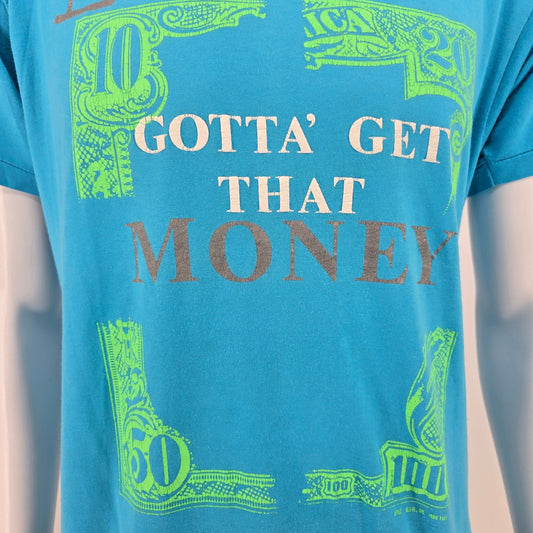 Vintage 1980s Screen Stars Levert Gotta' Get That Money R&B Soul T-Shirt (L)