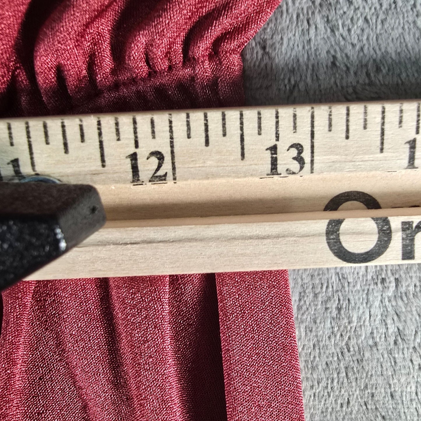 Vintage 1970s Slinky Burgundy Batwing Sleeve Goddess Maxi Dress (Size 18/XL)