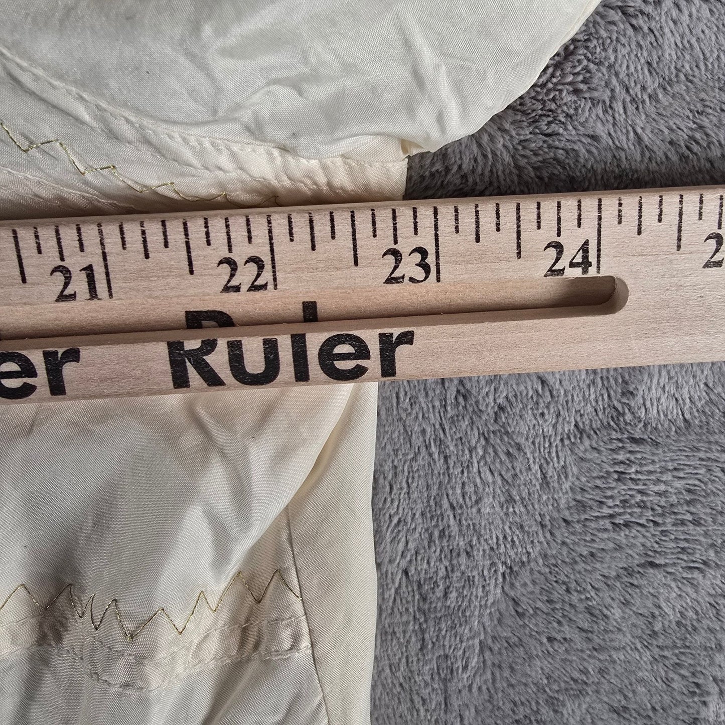 Vintage Nautical Sailing Jacket With Embroidered Crown & Flags Design Zip Front Beige Unisex