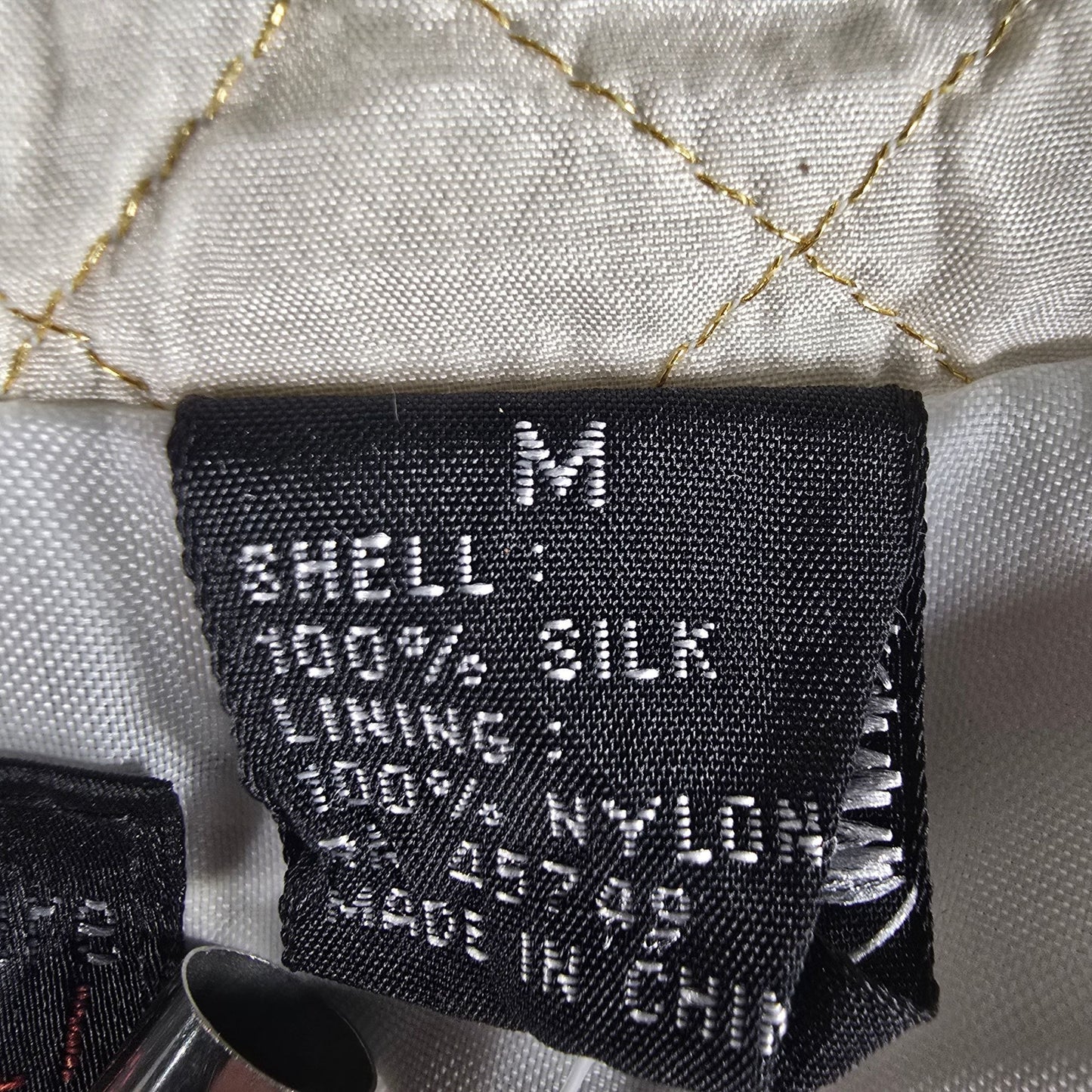 Vintage Nautical Sailing Jacket With Embroidered Crown & Flags Design Zip Front Beige Unisex