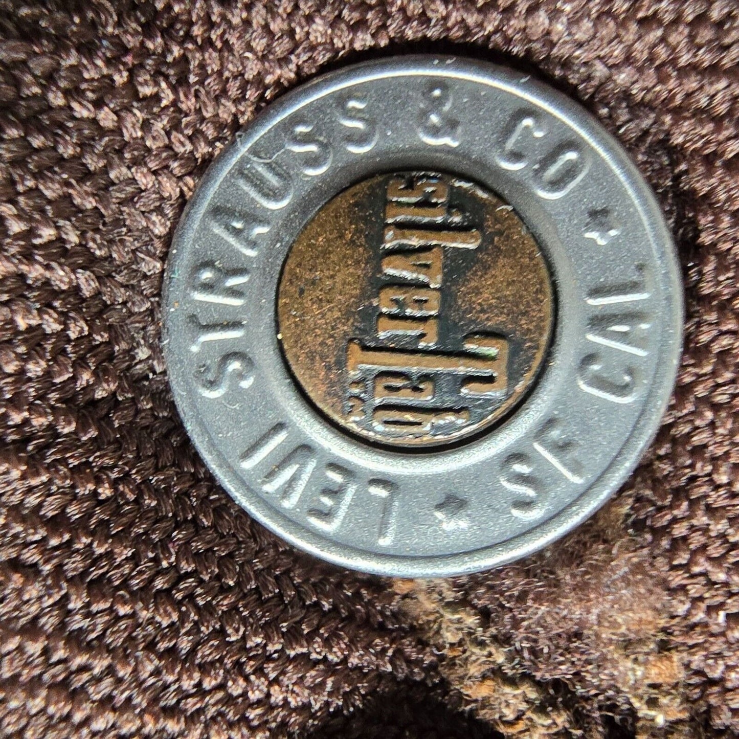 Vintage 1997 Levi's SilverTab Flare Leg Brown Polyester Pants (Juniors 9 Short)