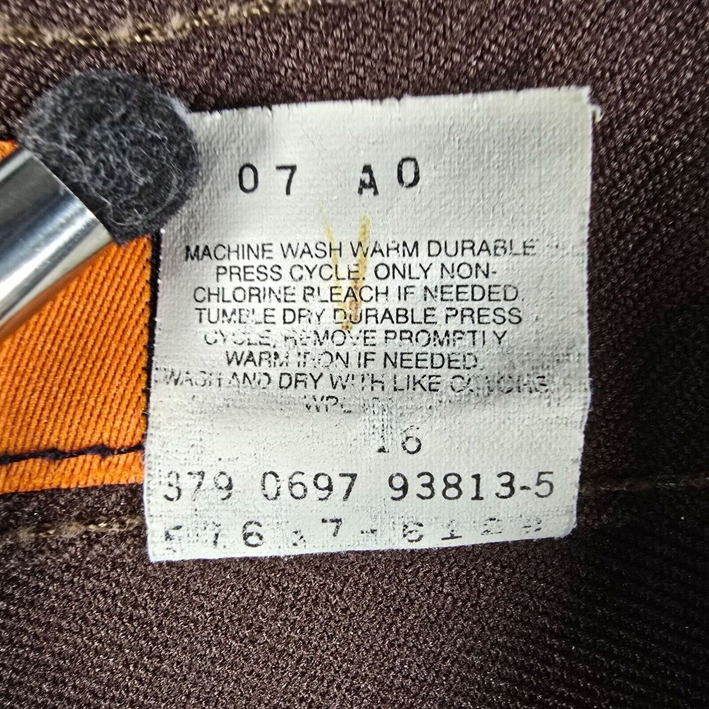 Vintage 1997 Levi's SilverTab Flare Leg Brown Polyester Pants (Juniors 9 Short)