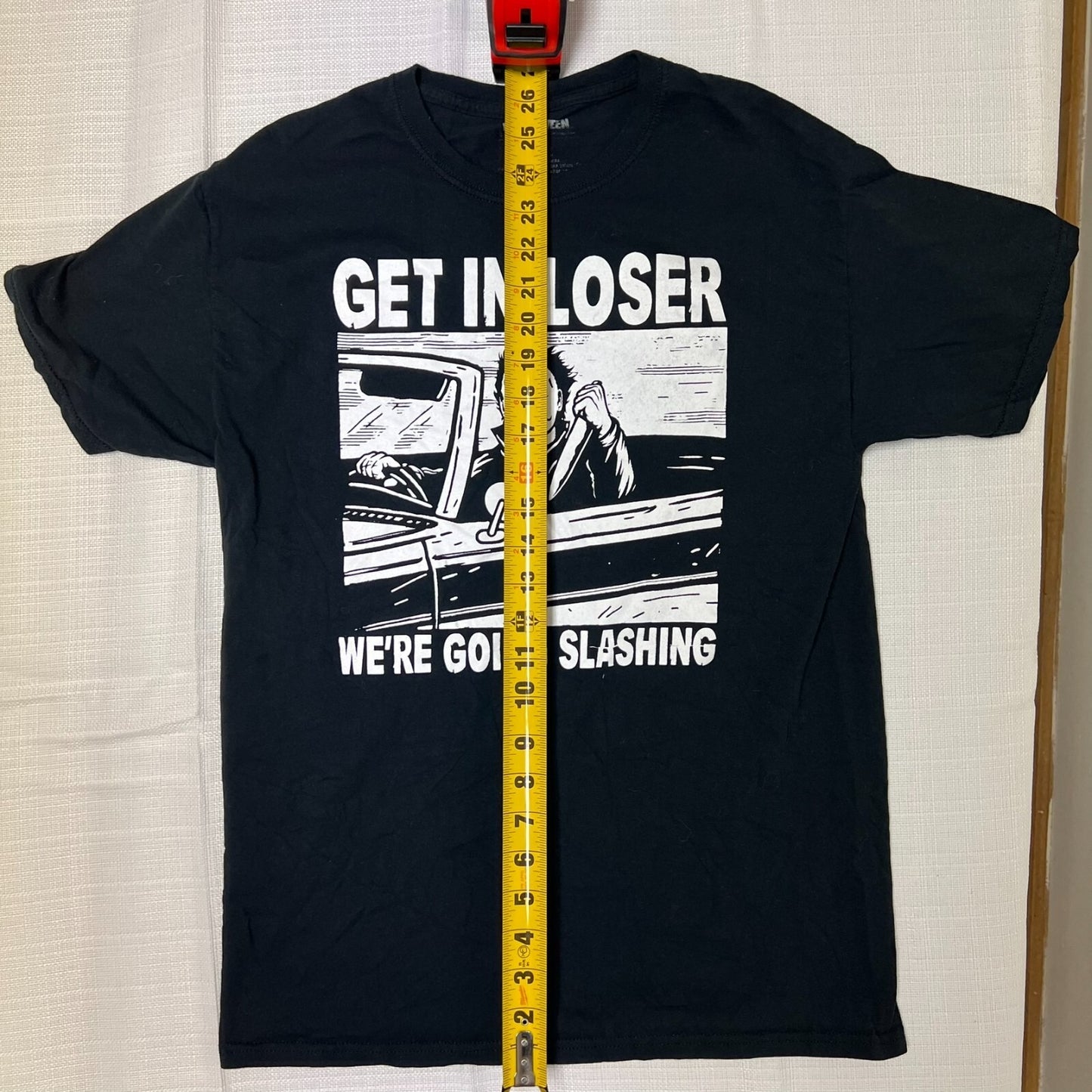 Halloween "Get in Loser We're Going Slashing" Michael Myers T-Shirt (Medium)