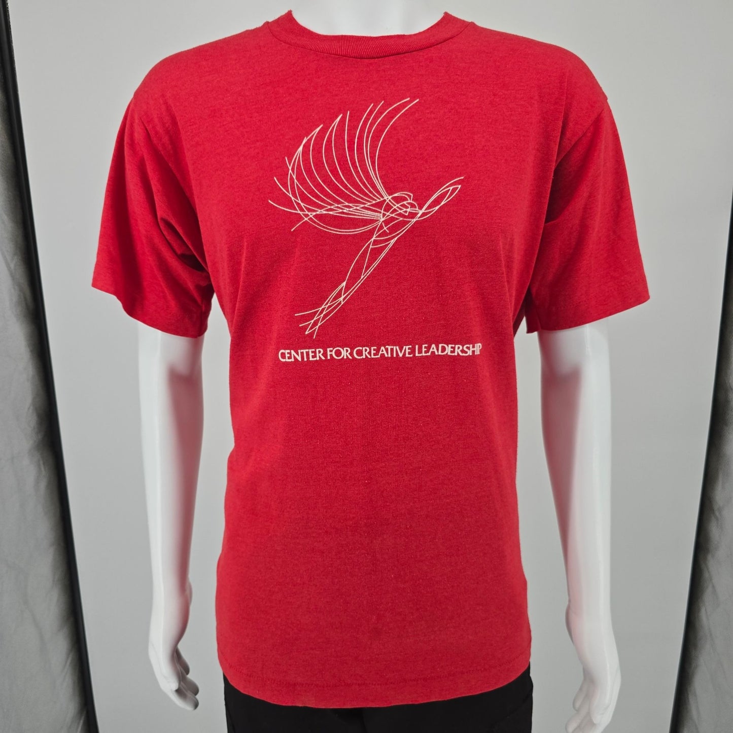 Vintage 1990s Center For Creative Leadership Red Single Stitch T-Shirt (L)