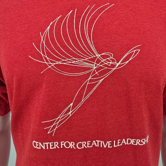 Vintage 1990s Center For Creative Leadership Red Single Stitch T-Shirt (L)