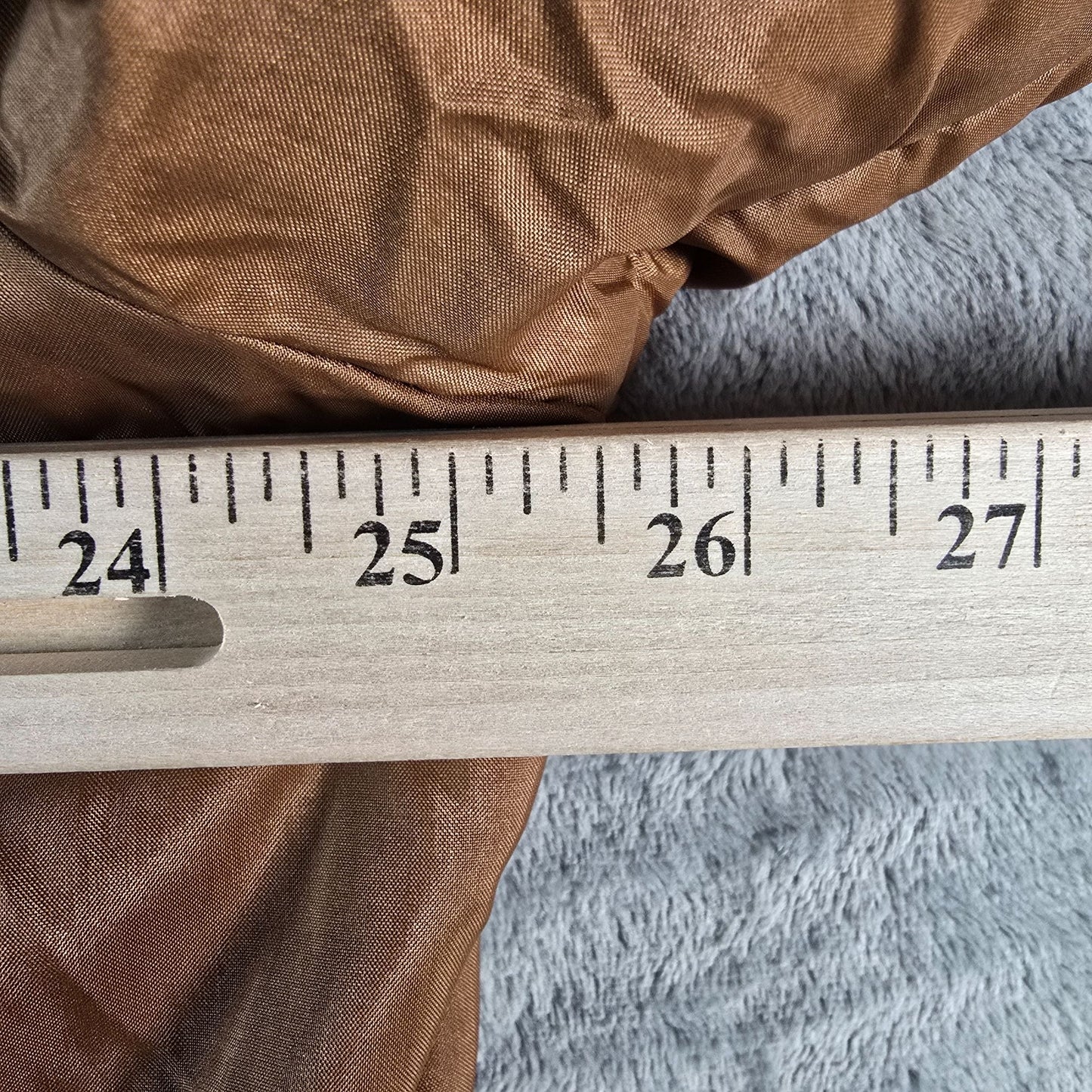 Vintage 1960s Sportcaster Ski Fashions Belted Brown Nylon Ski Jacket (XL)