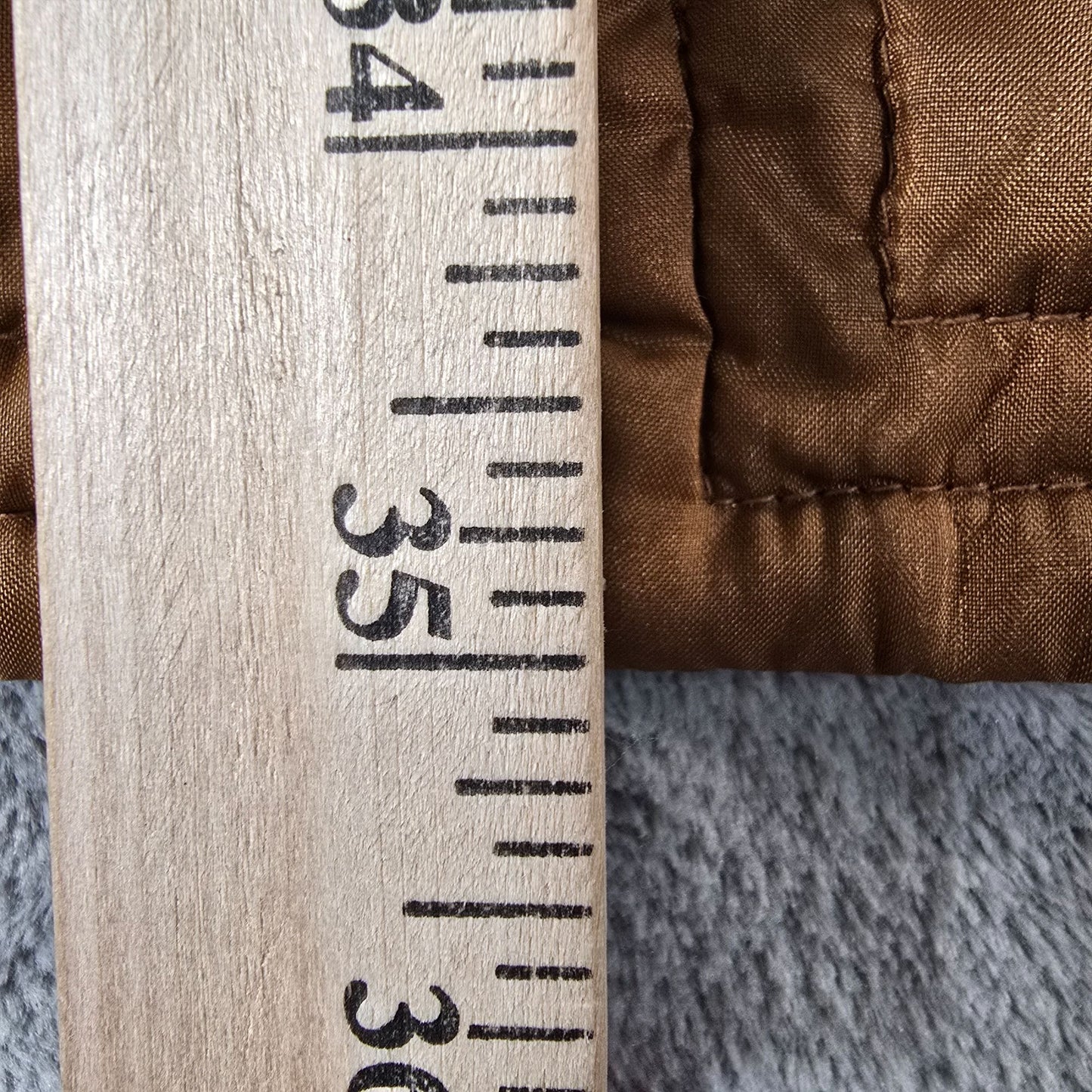 Vintage 1960s Sportcaster Ski Fashions Belted Brown Nylon Ski Jacket (XL)